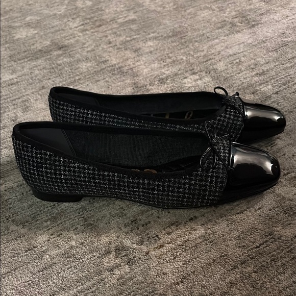 Sam Edelman Black and Gray Checkered Ballet Flats - Marley - size 9.5 - Picture 1 of 7